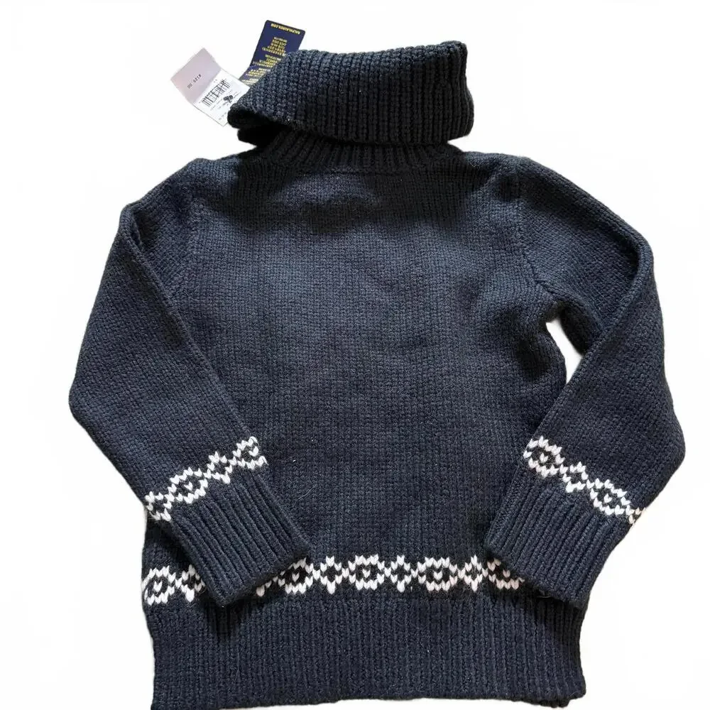 POLO‎ RALPH LAUREN New With Tags Navy Snowflake Turtleneck Sweater Child's 4T
